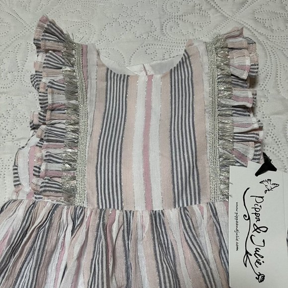 NWT Pippa & Julie Ruffle Dress Size 2T - Picture 3 of 6